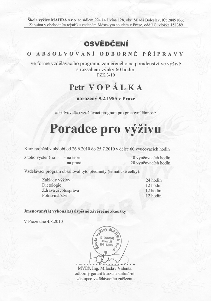 Poradce pro výživu