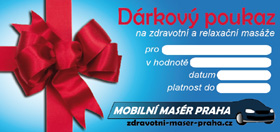 Dárkový pozkaz na zdravotní masáž